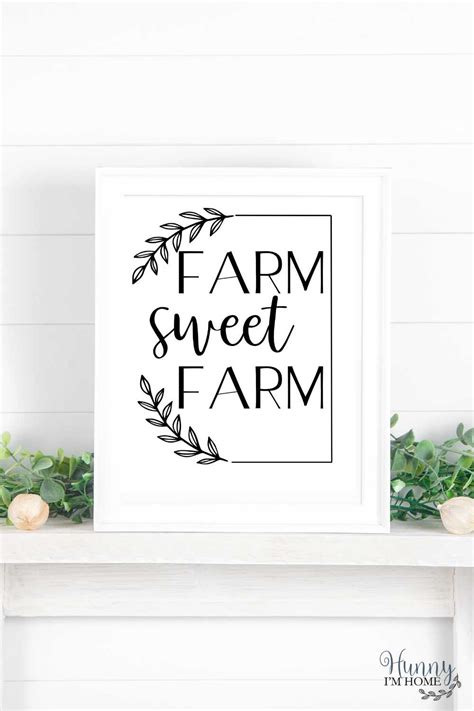 DIY Printable Farmhouse Signs to Decorate Your Home