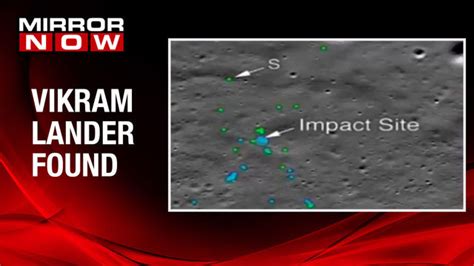 NASA finds Chandrayaan-2 Vikram lander; Released image shows crash site ...