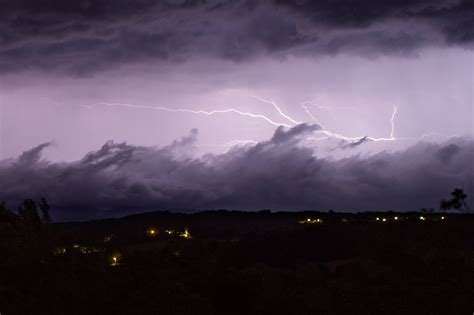 Scenic Purple Sky during Thunderstorm · Free Stock Photo