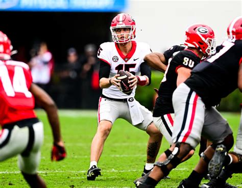 What just happened: Carson Beck impresses at G-Day - UGASports: Georgia ...