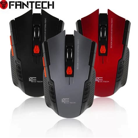 FANTECH 2.4GHz USB 2.0 Wireless Mouse 6D Gaming Optical Gaming Mouse Mice Computer Mouse 2400DPI ...