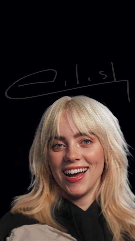 Billie Eilish Blonde Smile Wallpaper