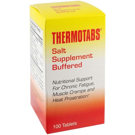 Thermotabs Buffered Salt Supplement Tablets - 100 Count