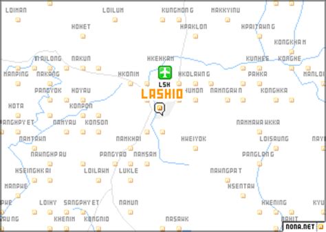 Lashio (Myanmar) map - nona.net