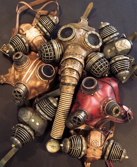 Steampunk Gas Masks by TomBanwell on DeviantArt