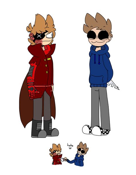 My Red Leader design | Eddsworld comics, Tom x tord heat, Character design