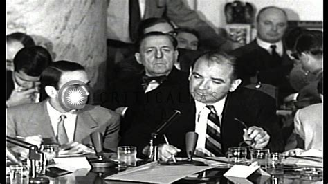 The Army-McCarthy hearings held by the United State's Senate's ...