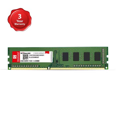 2GB DDR3 DESKTOP RAM 1333Mhz - Simmtronics