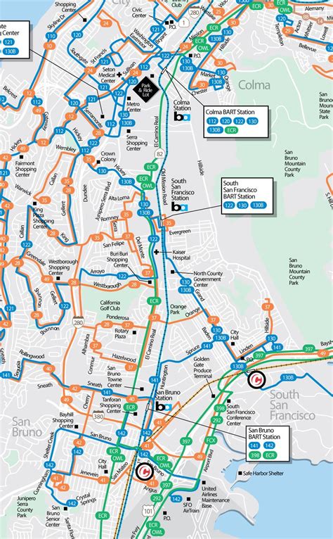 SamTrans System Map | SamTrans