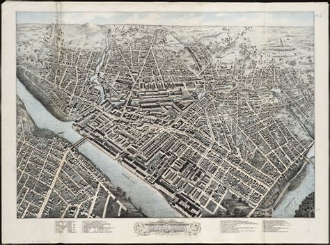 Birds eye view of Lowell, Mass - Norman B. Leventhal Map & Education Center