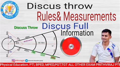 Rules of Discus throw In Hindi | Discus Throw Sector Marking | Discus Throw Measurement ...