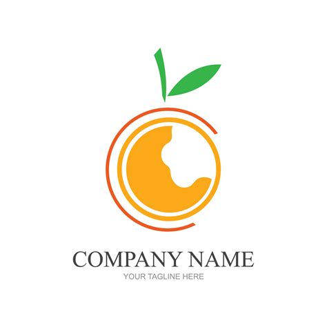 Orange logo design 33532363 Vector Art at Vecteezy