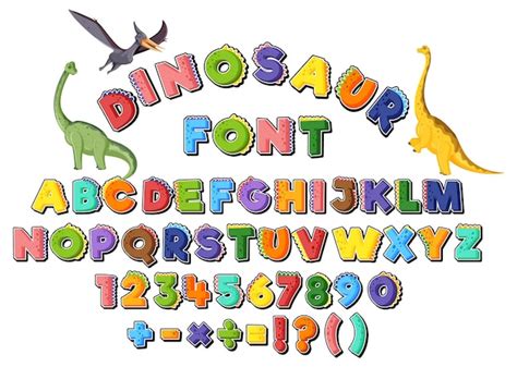 Free Vector | Font design for english alphabets and numbers