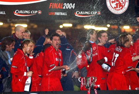 Gallery: Carling Cup Final 2004 - player celebrations - Teesside Live