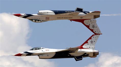 AMAZING! U.S. Air Force Thunderbirds Air Demonstration at 2014 Nellis Air Force Base Open House ...