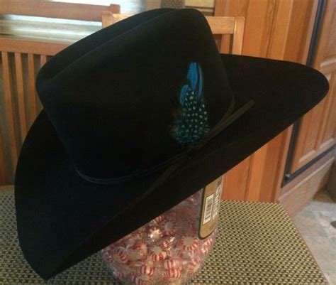 Stetson 4X Beaver Black Cowboy Hat Size 7-1/4 Excellent Condition! | Cowboy hats, Black cowboy ...