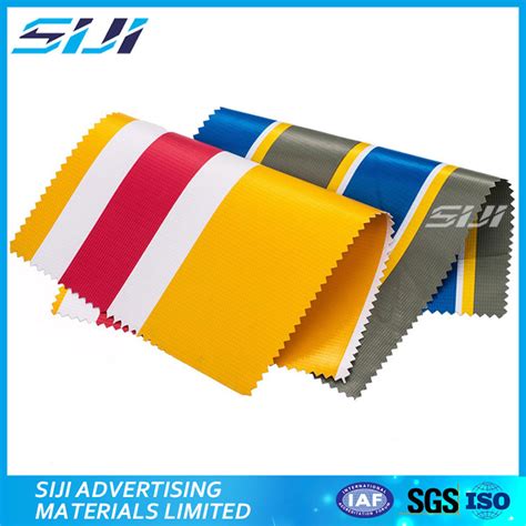 Hot Laminated tarpaulin material Striped Colorful PVC Tarpaulin | SIJI ...