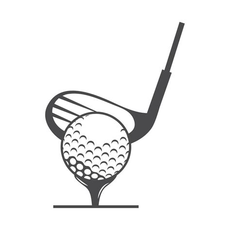 golf club and ball 10462258 Vector Art at Vecteezy