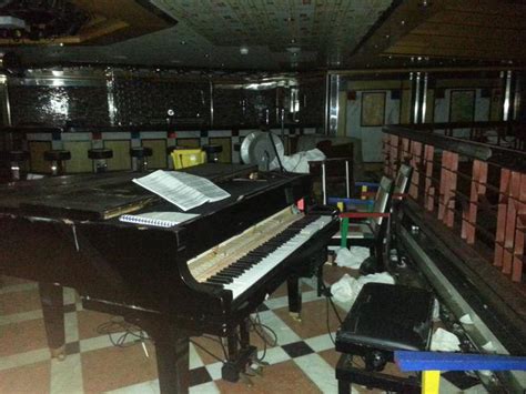 An eerie look inside the Costa Concordia cruise ship as it is refloated again