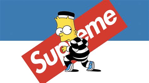 Bart Supreme Hd Wallpaper Laptop Wallpaper In 2019 - Supreme Simpsons ...