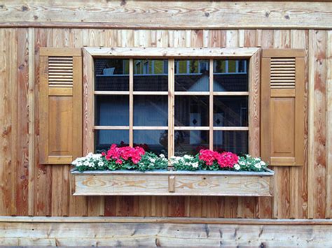 Wooden Window Shutters Exterior