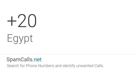 Country Code +20: Phone Calls from Egypt