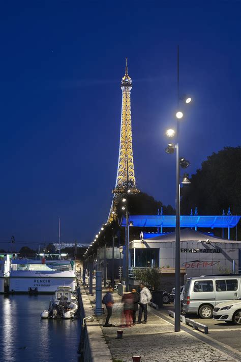 Seine riverside – Paris, France – Client and lighting project: Port Autonome de Paris - Lighting ...