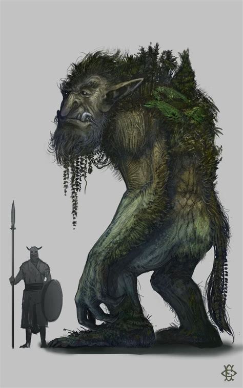 Troll fesbraa forest hill mountain wood monster beast creature animal ...