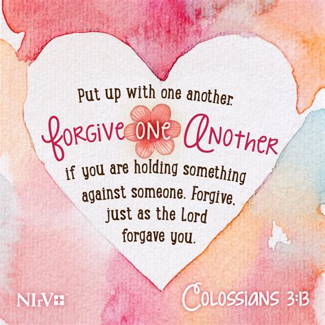 NIrV Verse of the Day: Colossians 3:13