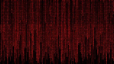 Red Matrix Code Wallpaper