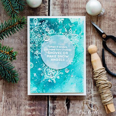 Classic Snowflakes – January Card Kit | Lime Doodle Design | Bloglovin’