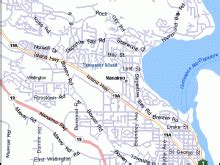 Map of Nanaimo - Map of Downtown Nanaimo - Nanaimo Maps And Charts