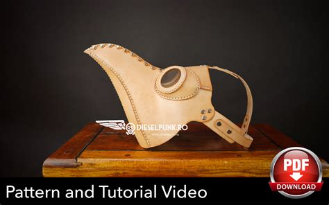 Plague Doctor Mask Pattern - DIY Pattern - Pdf Download - Video Tutorial