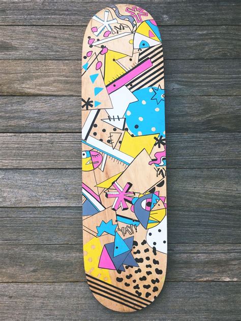 Skateboard - Custom Hand Painted - Wallart | Painted skateboard, Skateboard, Skateboard artwork