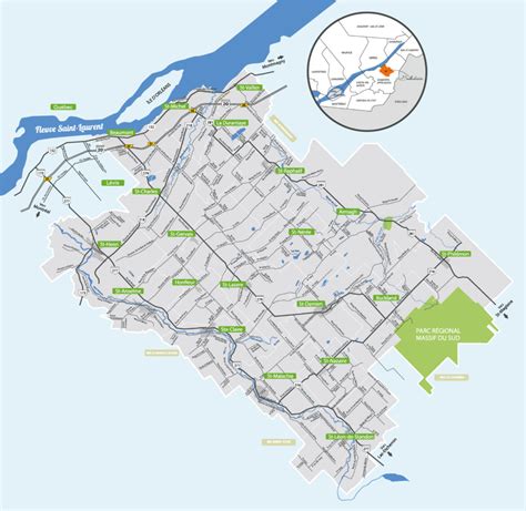 Description du territoire - Tout sur Bellechasse - Saint Laurent, Map ...