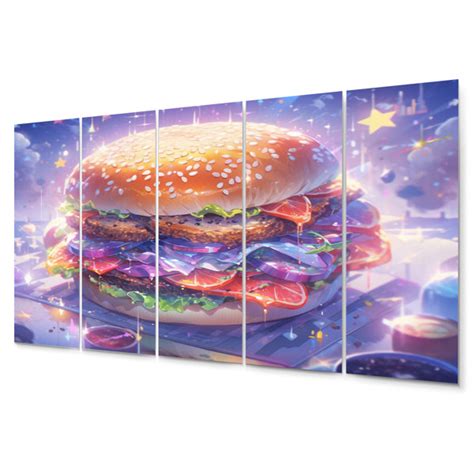 Trinx Burger Heaven - Meals & Picnics Metal Wall Decor Set | Wayfair