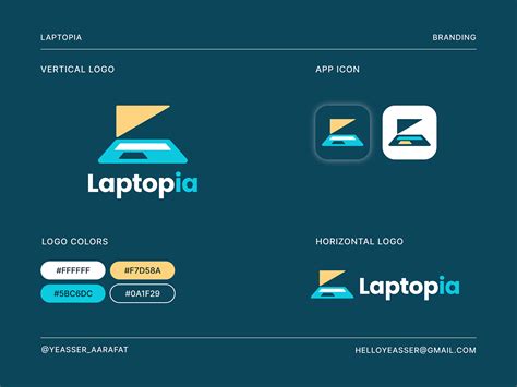 Laptop Logo Idea by Yeasser Arafat on Dribbble