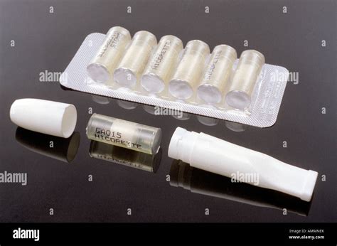 nicotine inhalator Stock Photo - Alamy