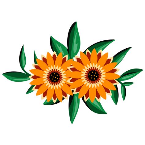 Sunflower Bouquet Illustration 14070259 PNG