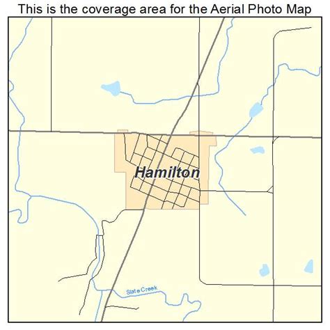 Aerial Photography Map of Hamilton, KS Kansas