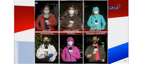 GMA News reporters in full force during the Typhoon Rolly coverage ...