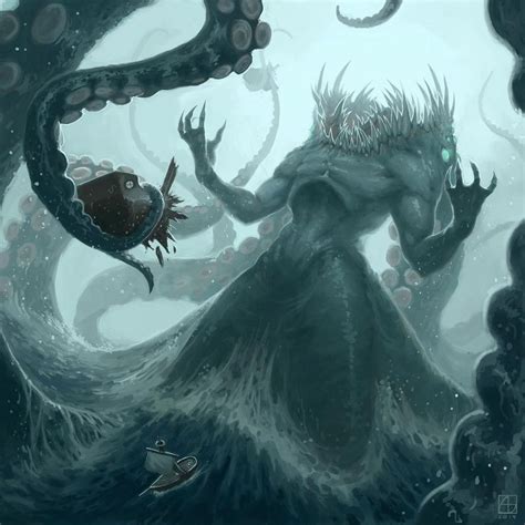 The Kraken - A gallery-quality illustration art print by Alex Stone for sale. Alien Concept Art ...
