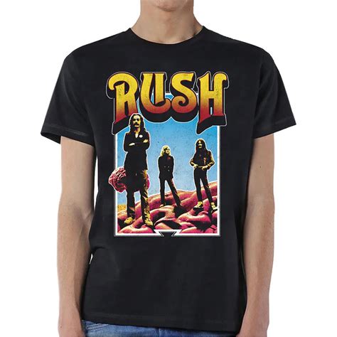 Rush Band Profile Alex Lifeson Rock Official Tee T Shirt Mens Shirt Cotton Hight Quality Man T ...