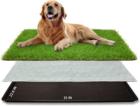 Amazon.com: Dog Grass Large Potty Patch, Dog Litter Boxes Artificial Dog Grass Bathroom Turf for ...