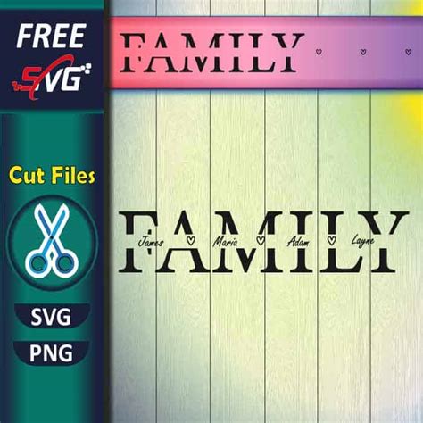 Family Tree Svg Family Split Name Frame Svg Family Cl - vrogue.co