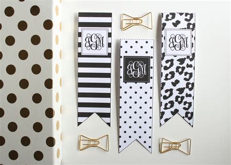 Jessica Marie Design Blog: Black and White Bookmarks