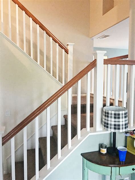 How to Paint Your Stair Railing and Banister Black from 30daysblog