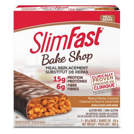 SlimFast Bakeshop Meal Replacement Bars Peanut Butter Caramel | Walmart Canada