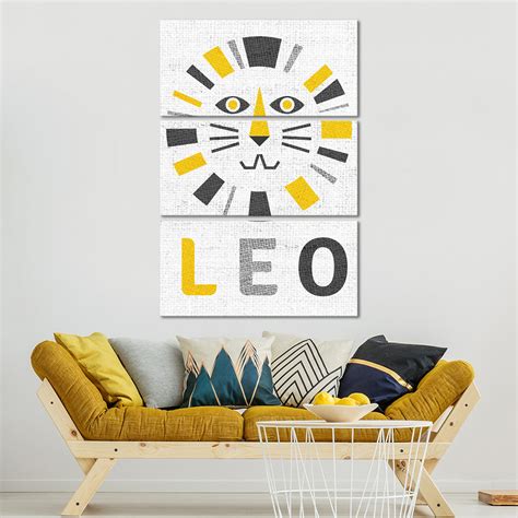 Leo Zodiac Sign Wall Art | Digital Art