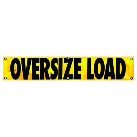 12x60 OVERSIZE LOAD BANNER